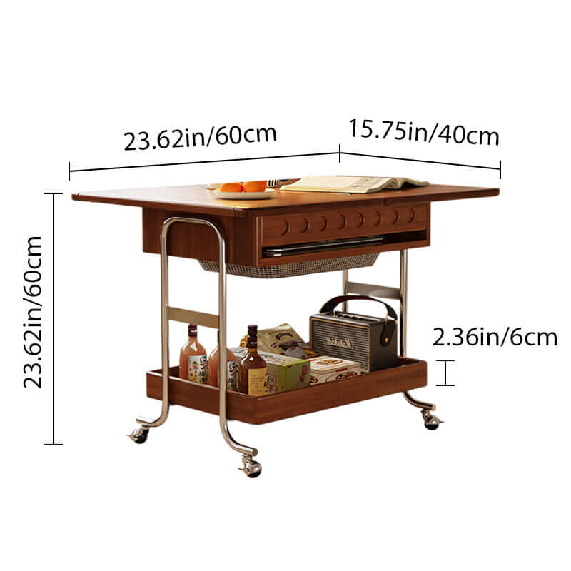 Movable coffee table with storage, transformable into a mini dining table for versatile use