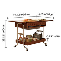 Versatile Movable Coffee Table & Mini Dining Table – Storage and Transformable Design