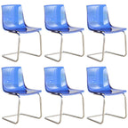 Scandinavian style plastic and acrylic non-upholstered side dining chair