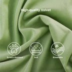 Modern green curved velvet sectional sofa with pillows, 4-seater upholstered couch, 109 inches long