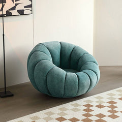 Comfortable Solid Wood Papasan Chair with Memory Foam Seat and Swivel Base Accent Chairs