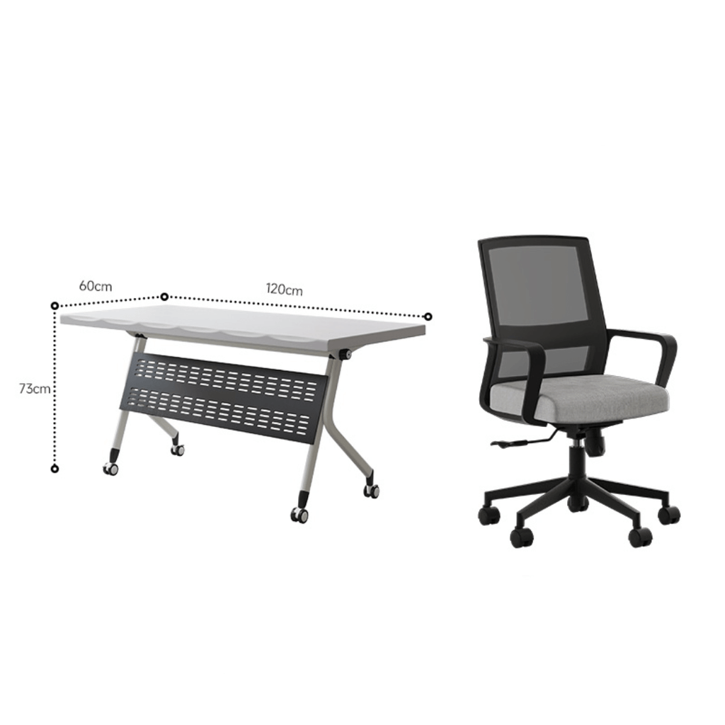 Foldable meeting table that is durable, lightweight, and easy to store