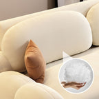 3-in-1 Sofa Bed with Space-Saving Design, Cream White