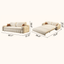 3-in-1 Sofa Bed with Space-Saving Design, Cream White