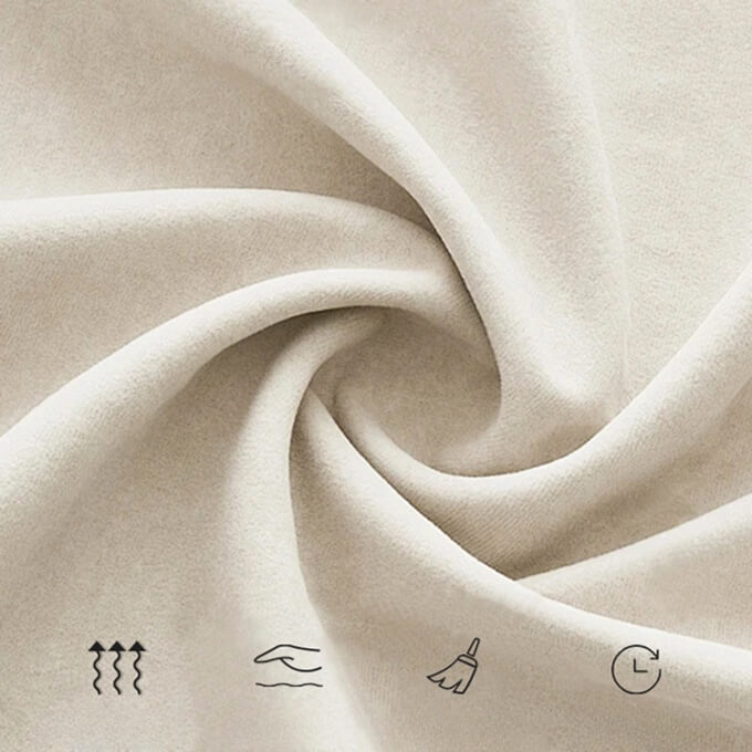 3-in-1 Sofa Bed with Space-Saving Design, Cream White