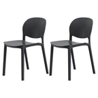 Stackable Nordic dining chair with acrylic legs and ergonomic backrest for modern dining rooms