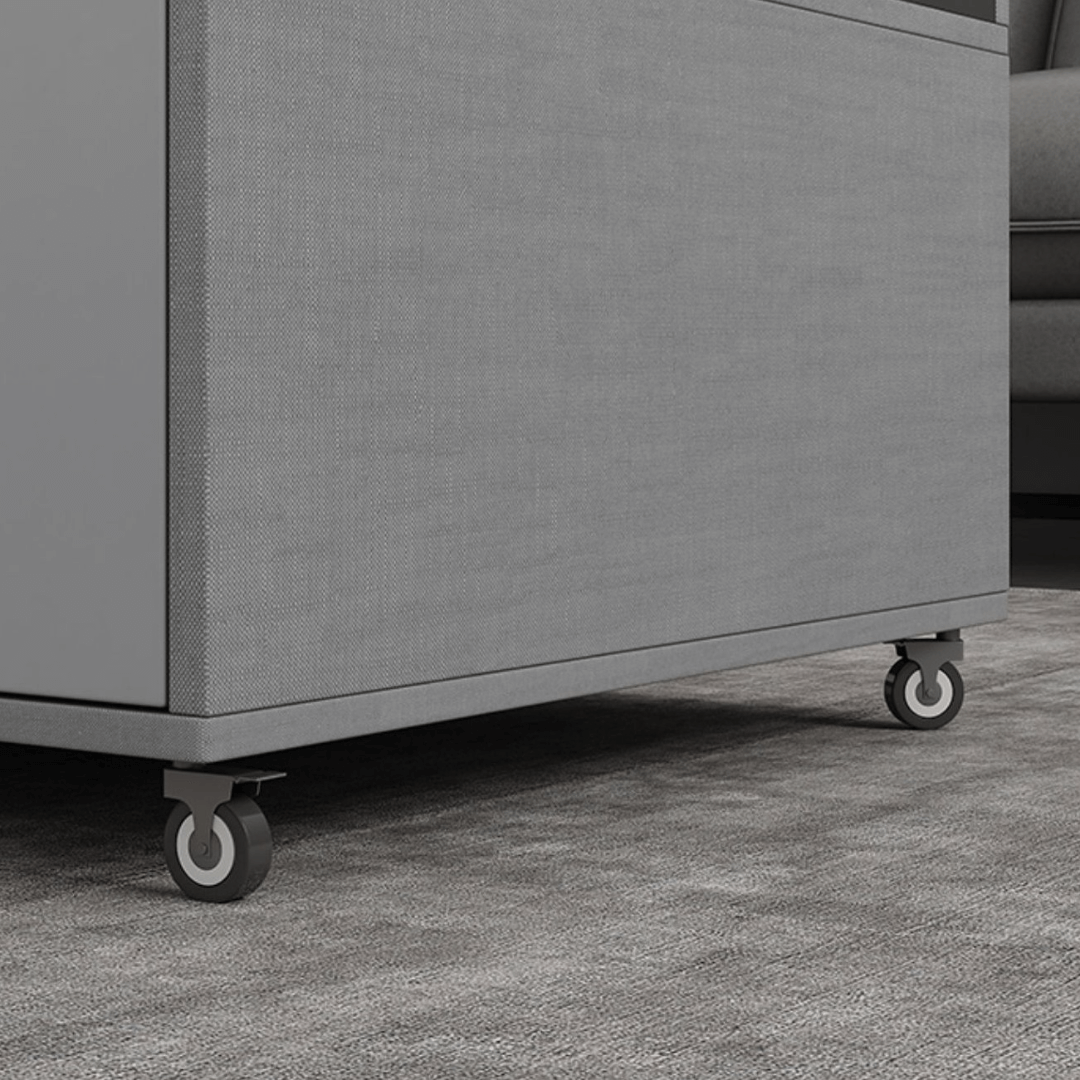 Practical and Chic Gray Lift Tables for Optimal Space Efficiency