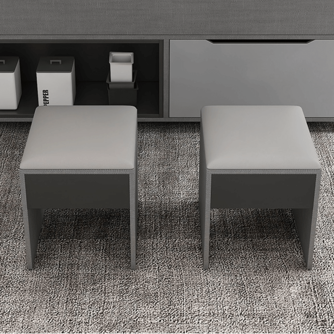 Practical and Chic Gray Lift Tables for Optimal Space Efficiency