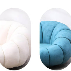 Comfortable Solid Wood Papasan Chair with Memory Foam Seat and Swivel Base Accent Chairs