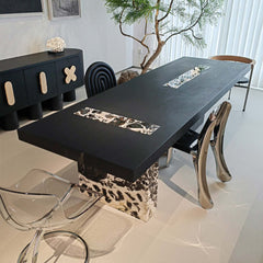 Horizon Gourment Dining Table with Marble Legs