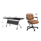 Foldable minimalist conference table perfect for business meetings and training sessions