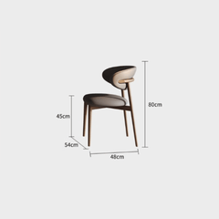 High-End Rotating Round Dining Table in Stylish Gray and Warm Wood Finish