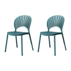 Scandinavian style plastic and acrylic side chair with low back for kitchen and dining