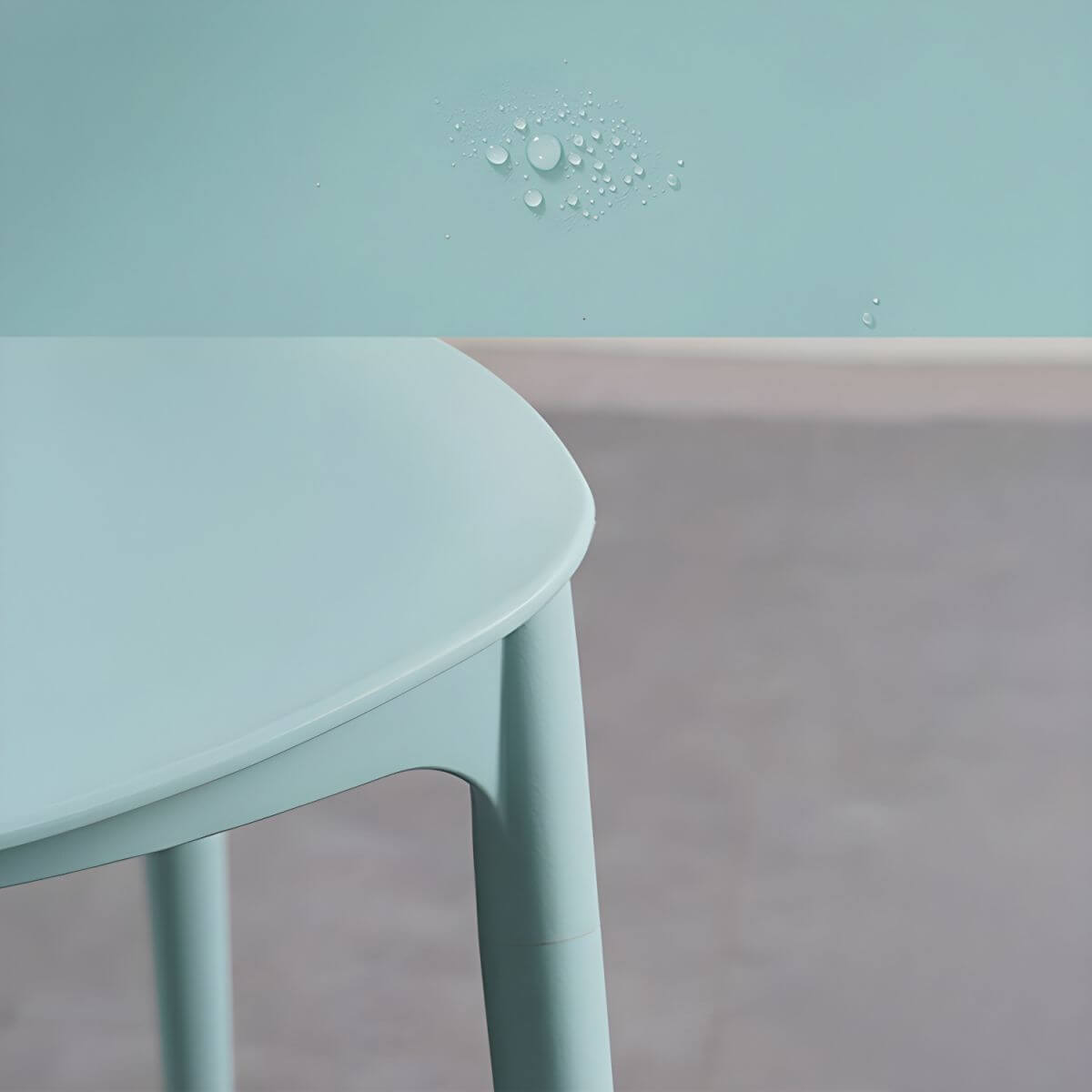 Scandinavian style stackable plastic and acrylic dining side chair for kitchen and dining