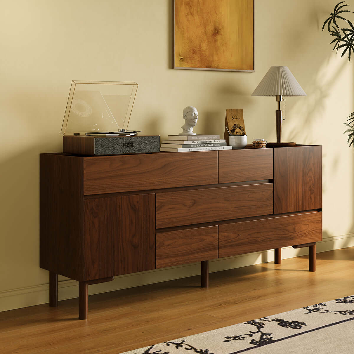 Cocochairs Modern Sideboard Credenza – Entryway, Living Room & Dining Storage Cabinet