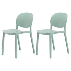 Nordic Backrest Stackable Chair with Acrylic Legs for Dining Room Dining Chairs