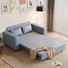 63" Pull-out Sleeper Sofa Bed with Storage