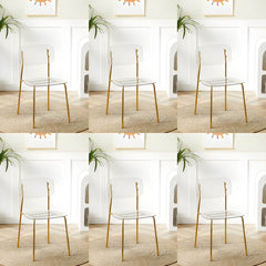 Contemporary Acrylic Dining Chair for Living Room and Kitchen Dining Chairs