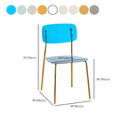 Transparent acrylic dining chair with modern design, perfect for living room and kitchen seating