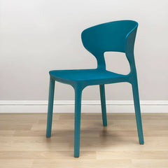 Scandinavian Stackable Side Chair with Open Back and Plastic & Acrylic Material Dining Chairs