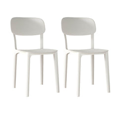 Nordic Backrest Stackable Acrylic Chair with Acrylic Legs for Dining Room Dining Chairs