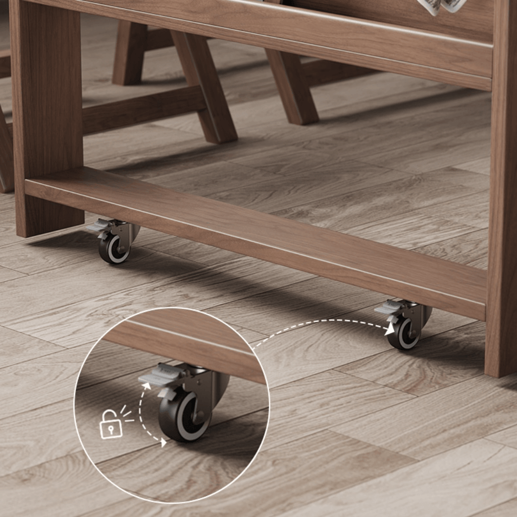 Space-saving folding table perfect for dining and work in small cozy homes