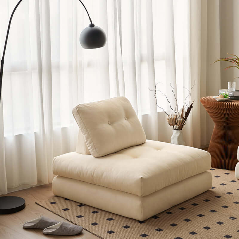 Convertible modular floor couch for living room, perfect for flexible seating and lounging