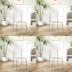 Contemporary Acrylic Dining Chair for Living Room and Kitchen Dining Chairs