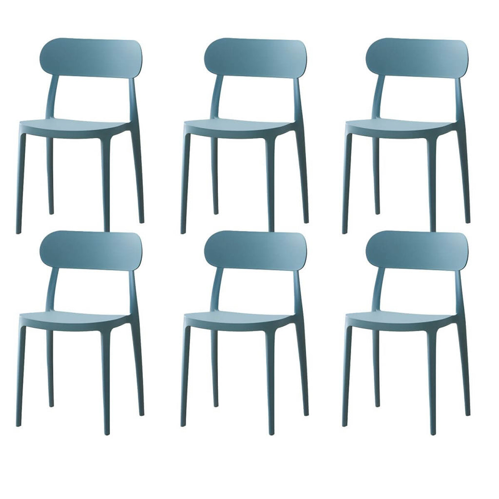 Modern Scandinavian dining chair made of plastic and acrylic, perfect for kitchen and dining areas