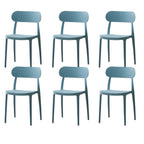 Modern Scandinavian dining chair made of plastic and acrylic, perfect for kitchen and dining areas