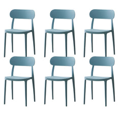 Modern Scandinavian Plastic & Acrylic Kitchen & Dining Chair Dining Chairs