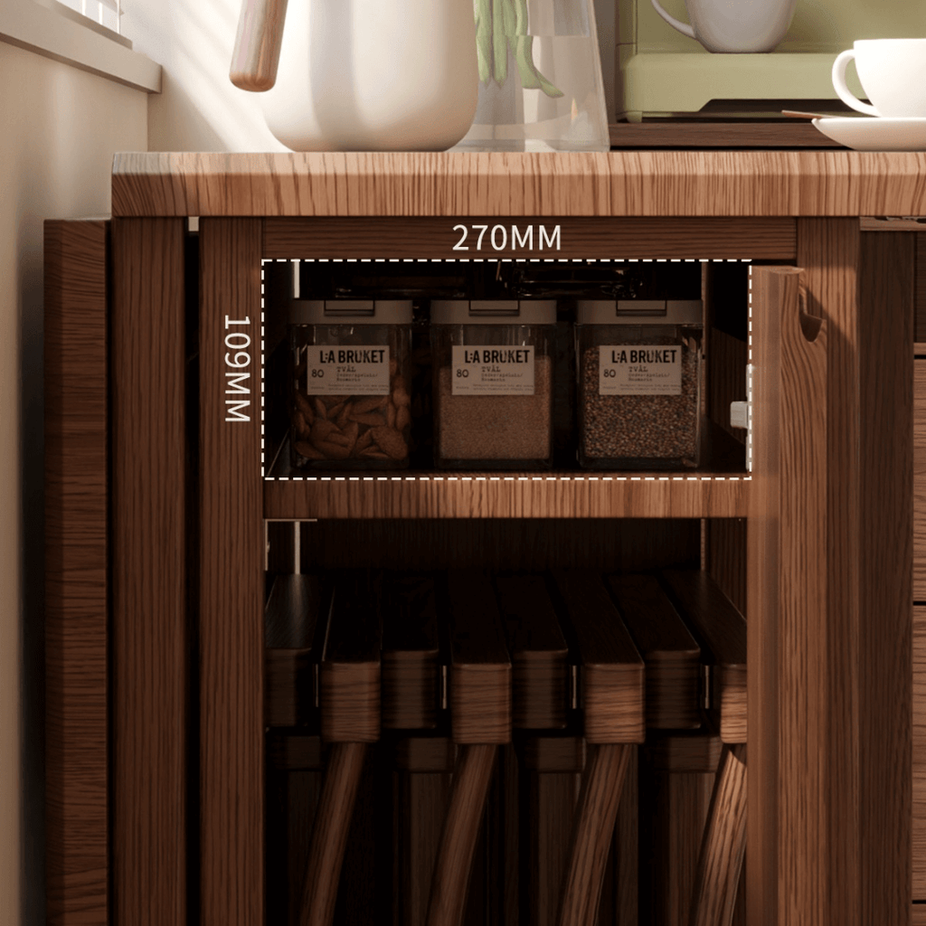 Folding dining table with storage, space-saving and multi-purpose design for small spaces