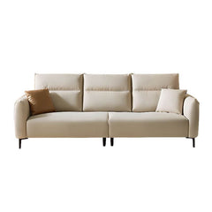 Straight Sofa Couch/Sofa Recliner in Polyester Blend with Left Hand Facing/Horizontal Orientation and Round Arm Sectionals