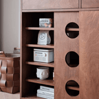 39" Freestanding Shoe Storage Cabinet in Walnut Finish