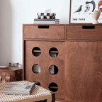 39" Freestanding Shoe Storage Cabinet in Walnut Finish