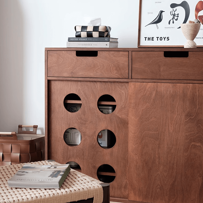 39" Freestanding Shoe Storage Cabinet in Walnut Finish