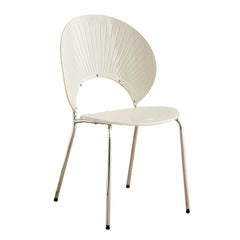 Scandinavian Style Stackable Armless Side Chair in Plastic & Acrylic Dining Chairs