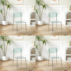 Transparent acrylic dining chair with modern design, perfect for living room and kitchen seating