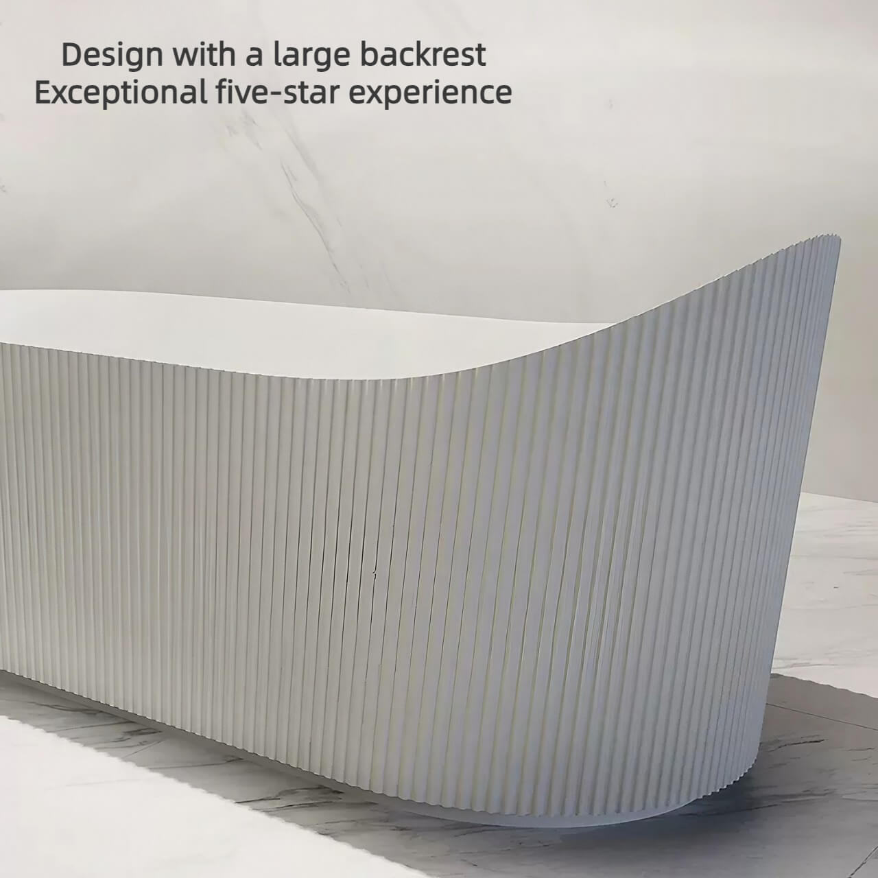 Spacious 67-Inch Oval Bathtub in White Acrylic for Comfortable Soaking