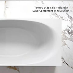 Luxurious Single Person 67-Inch White Acrylic Bath