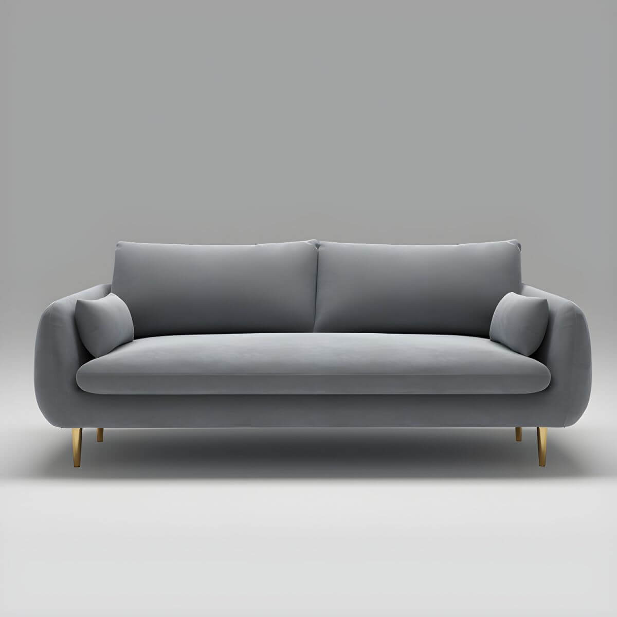 31.5-inch polyester blend tuxedo arm sofa with loose back, perfect for living room seating