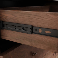 Modern Floor-to-Ceiling Bookshelf with Doors - Modular Storage Cabinet