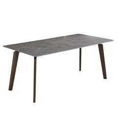 63" Minimalist Luxury Rectangular Dining Table for 6 Person