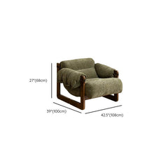 Simple Solid Color/Striped/Floral Pattern Arm Chair with Fixed Back & Armrest Accent Chairs
