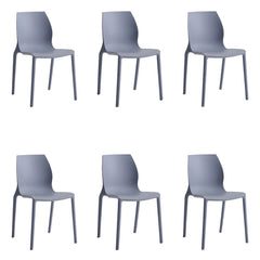 Modern Scandinavian Style Stackable Plastic & Acrylic Chair for Kitchen & Dining Dining Chairs