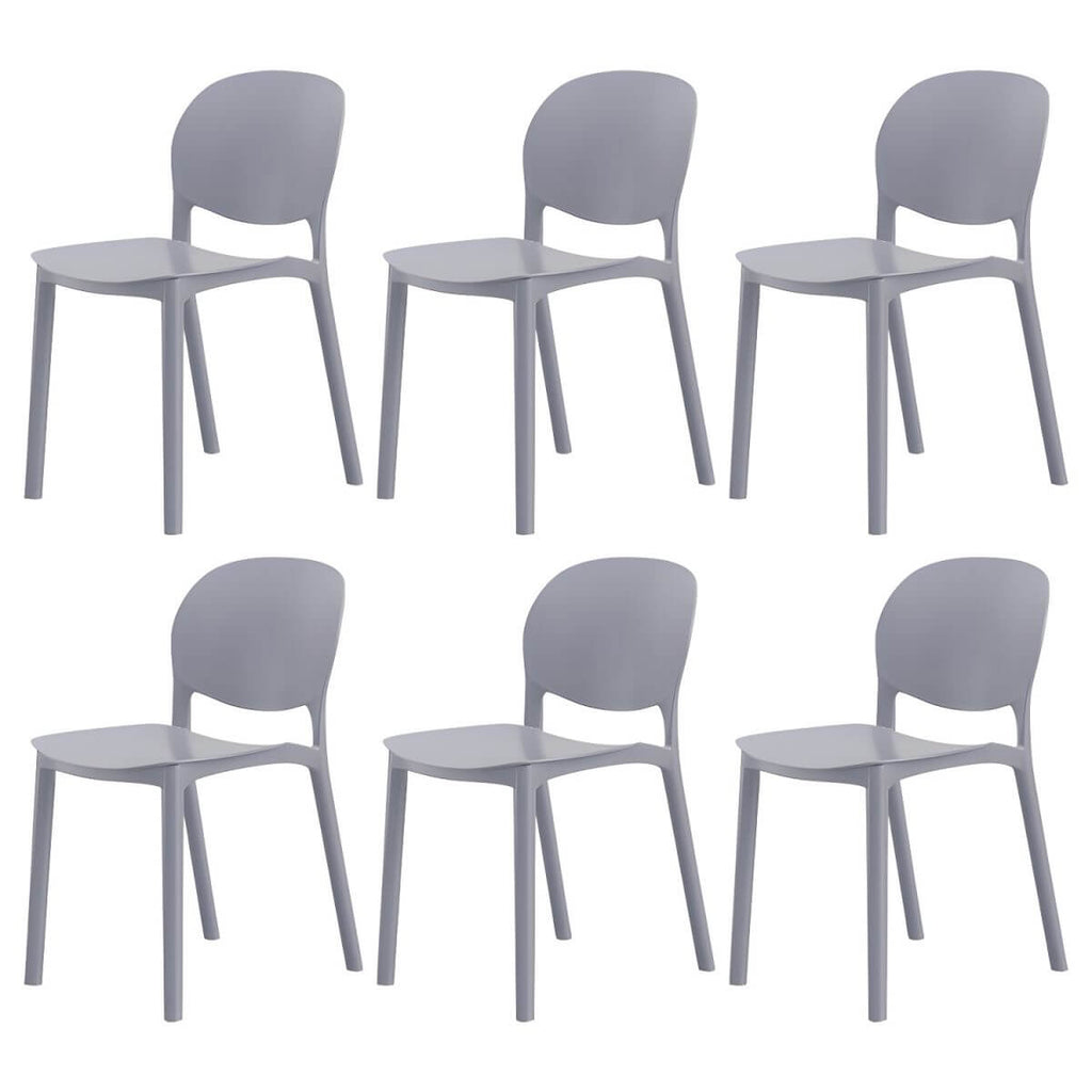 Stackable Nordic dining chair with acrylic legs and ergonomic backrest for modern dining rooms