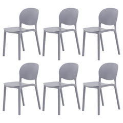 Nordic Backrest Stackable Chair with Acrylic Legs for Dining Room Dining Chairs
