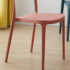 Modern Scandinavian dining chair made of plastic and acrylic, perfect for kitchen and dining areas