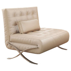 Retro Leather Lazy Barcelona Sofa Chair with Metal Leg