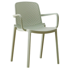 Modern Plastic Solid Back Side Chair 32"H Acrylic Dining Chair for Restaurant Dining Chairs